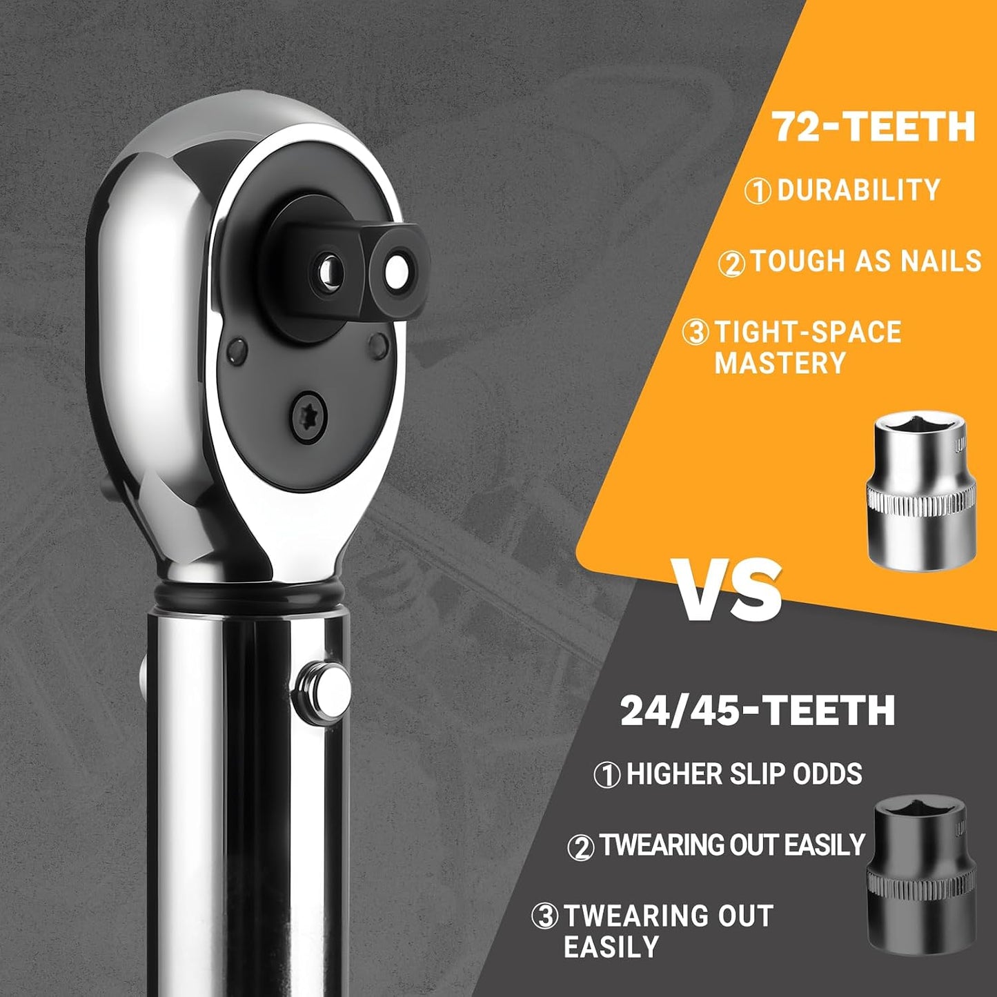 Llave dinamométrica 3/8" 5-50ft-lb bicicleta moto auto