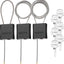 3 Pzas Cerradura Cable Ajustable 1.15-6.56pies 6 Llaves Iguales