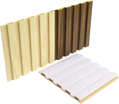 3 Pack Paneles Pared Madera 6x5.9pulg WPC Decoracion