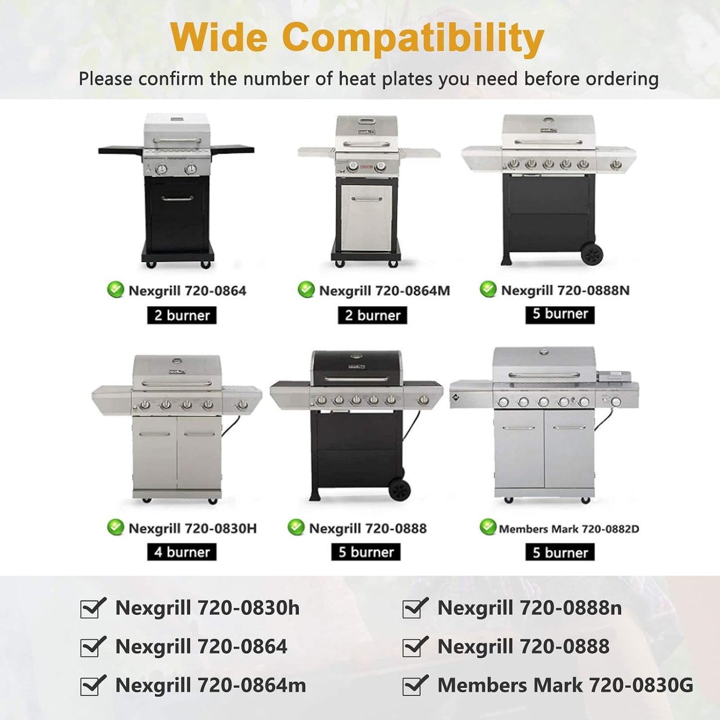 Set 2 protectores placa térmica Nexgrill