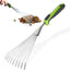 Rastrillo mano acero inox 16 pulg jardinería