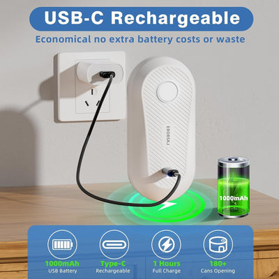 Abrelatas eléctrico automático para personas mayores y artritis