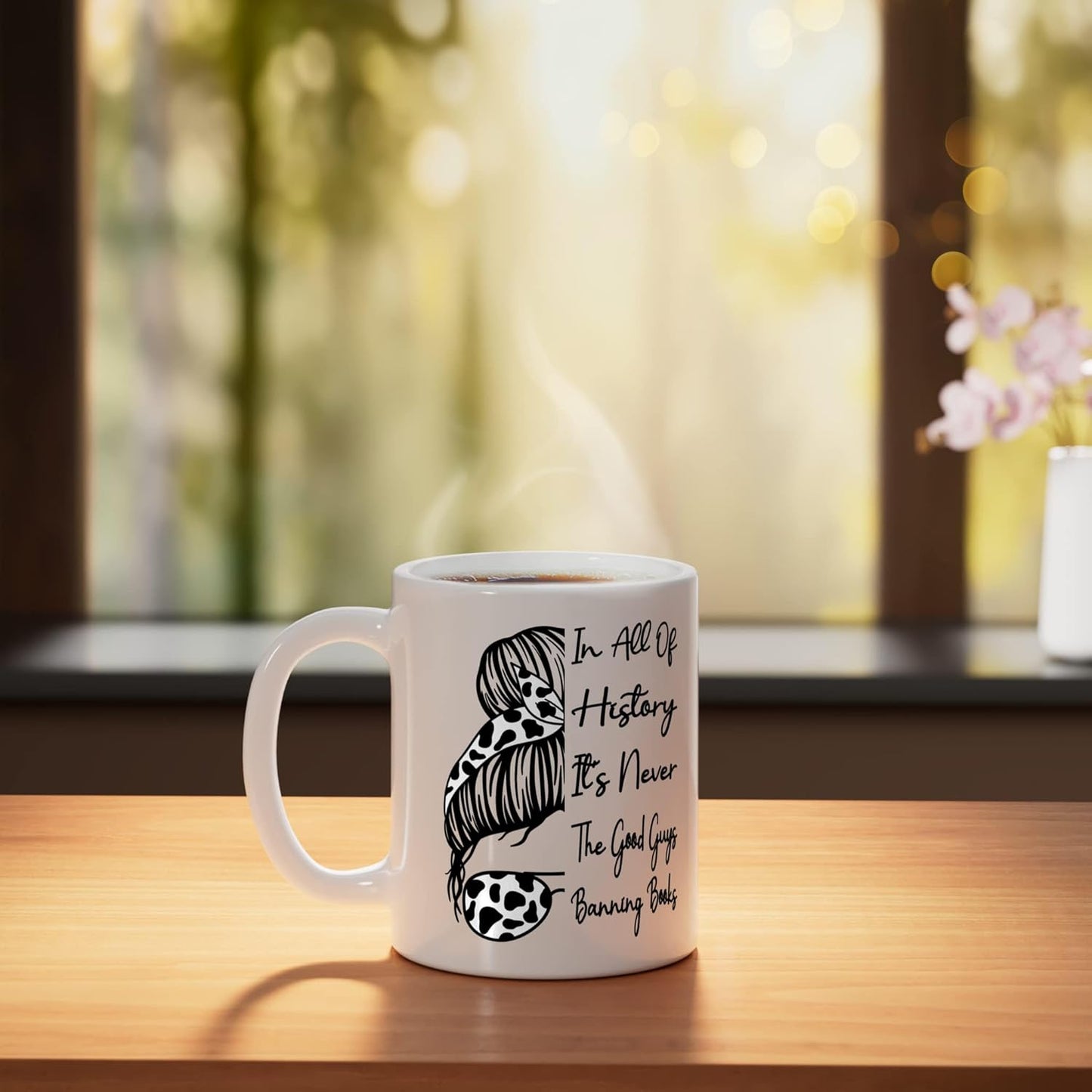 Taza Cerámica Blanca Libros Prohibidos