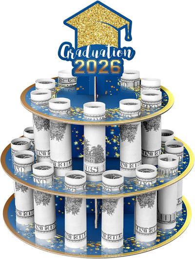 Soporte pastel graduación 24 ranuras billetes árbol dinero