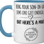 Taza cerámica día madre color azul/blanco