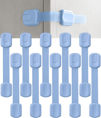 Cerraduras correa seguridad para niños pack 10 azul bebé