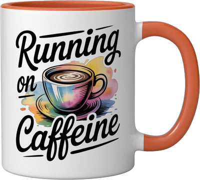 Taza Cerámica Cafés con Tapa Naranja/Blanca
