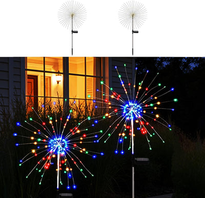 Luz solar para árbol exterior 150 LED RGB pack 2