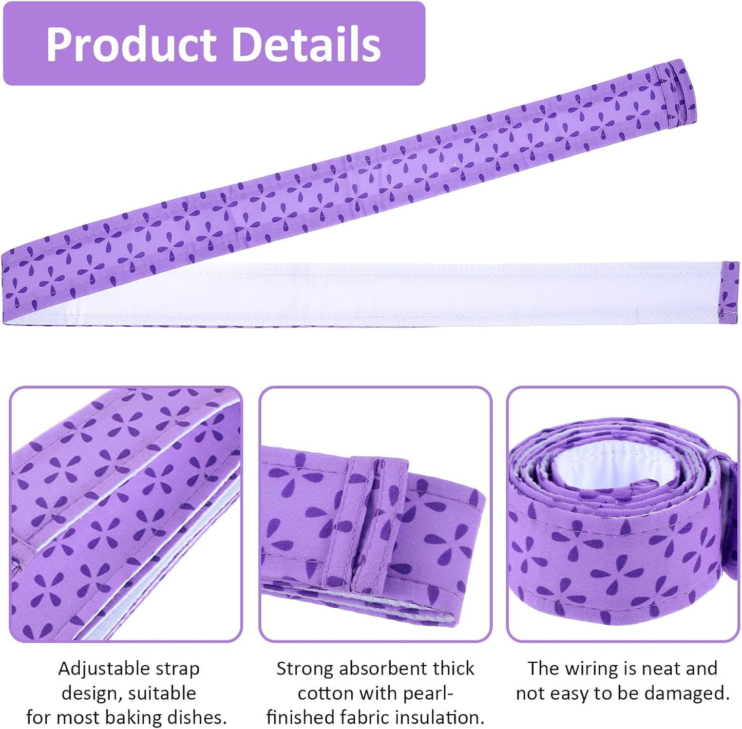 4 Tiras Hornear Absorbentes para Moldes Tartas Panadería