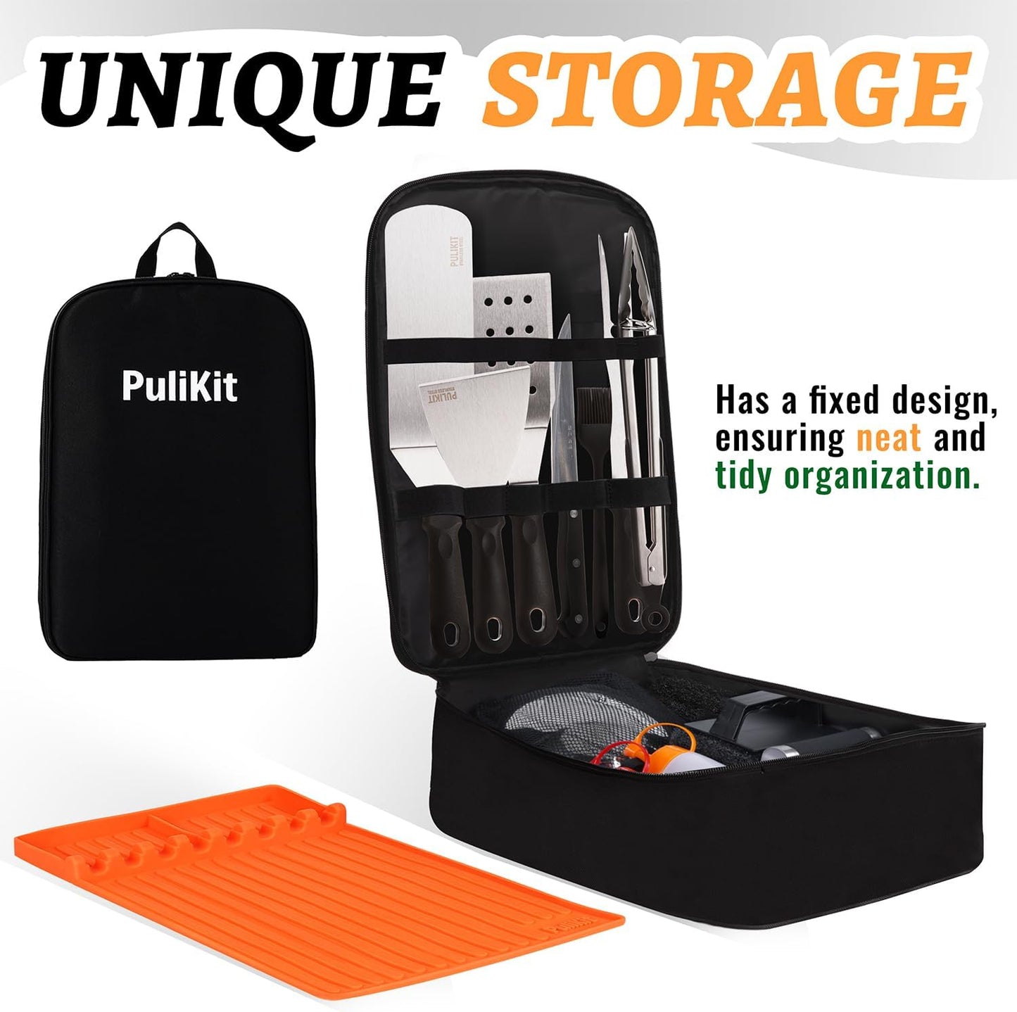 Set 58 accesorios plancha Blackstone espátula prensa hamburguesas