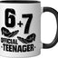 Taza cerámica para adolescente 13 años negra/blanca
