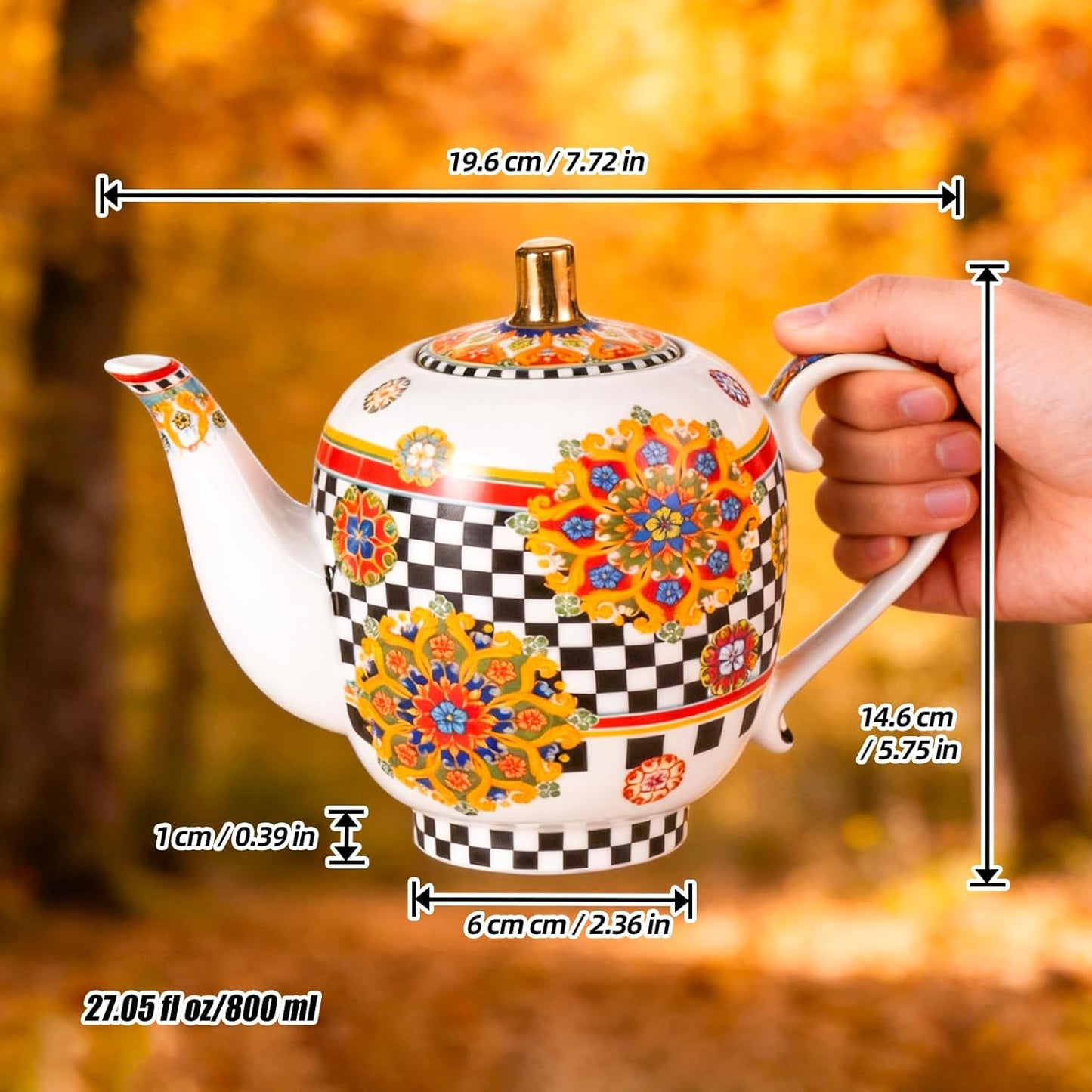 Juego Té Cerámica Coloridas Platillos Té Tarde Fiesta Hogar