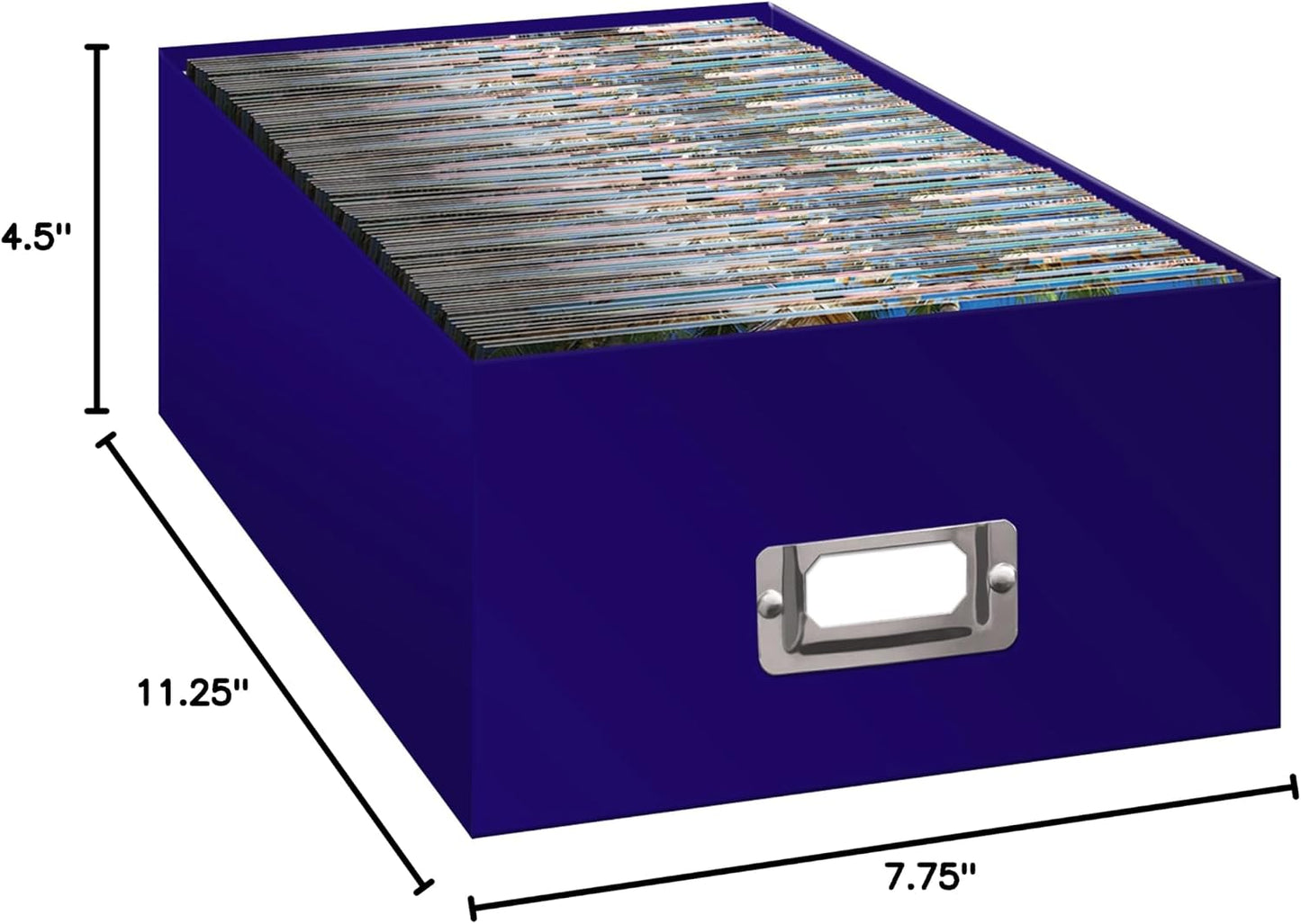 Caja almacenar fotos color morado B-1S