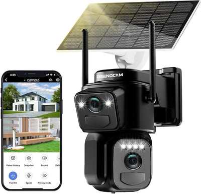 Cámaras seguridad solar 4K inalámbricas 8MP visión nocturna