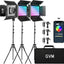 Panel LED RGB 60W control Bluetooth estudio 8 escenas