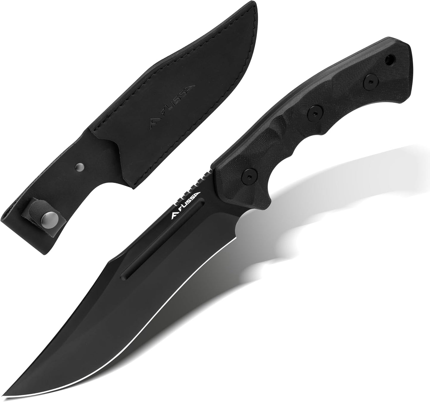 Cuchillo Bowie 12.2pulg acero 14C28N mango G10 senderismo