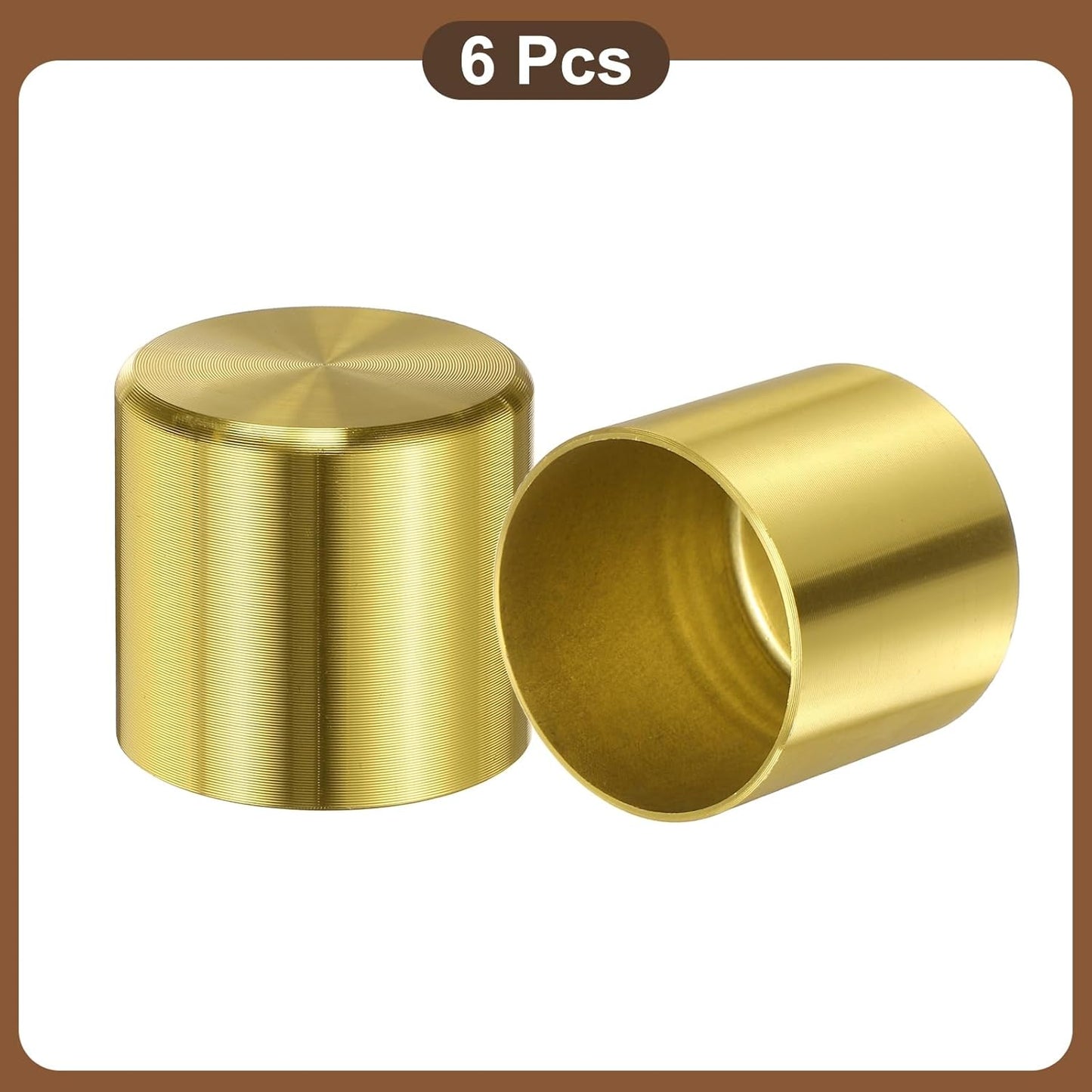6 Fundas Patas Silla Aleación Aluminio 1.38x1.38pulg