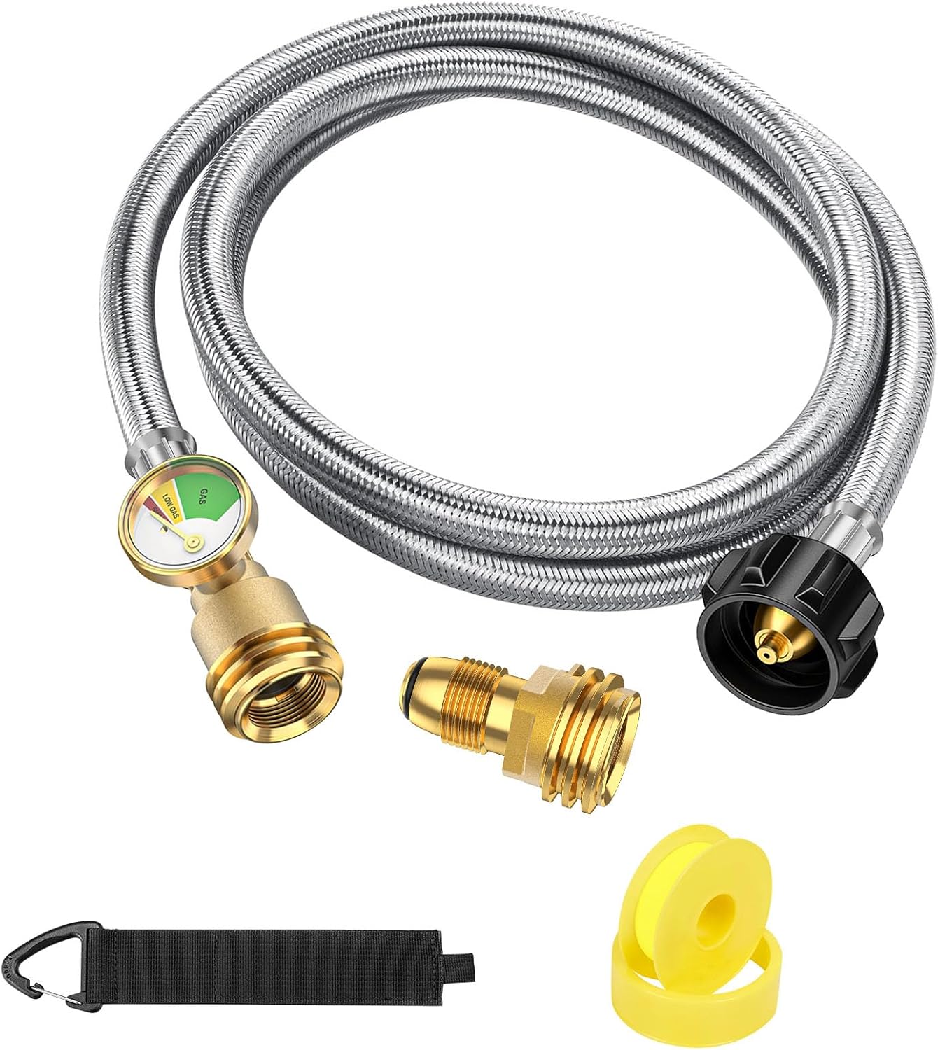 Manguera extensión propano 5ft con adaptador POL a QCC1