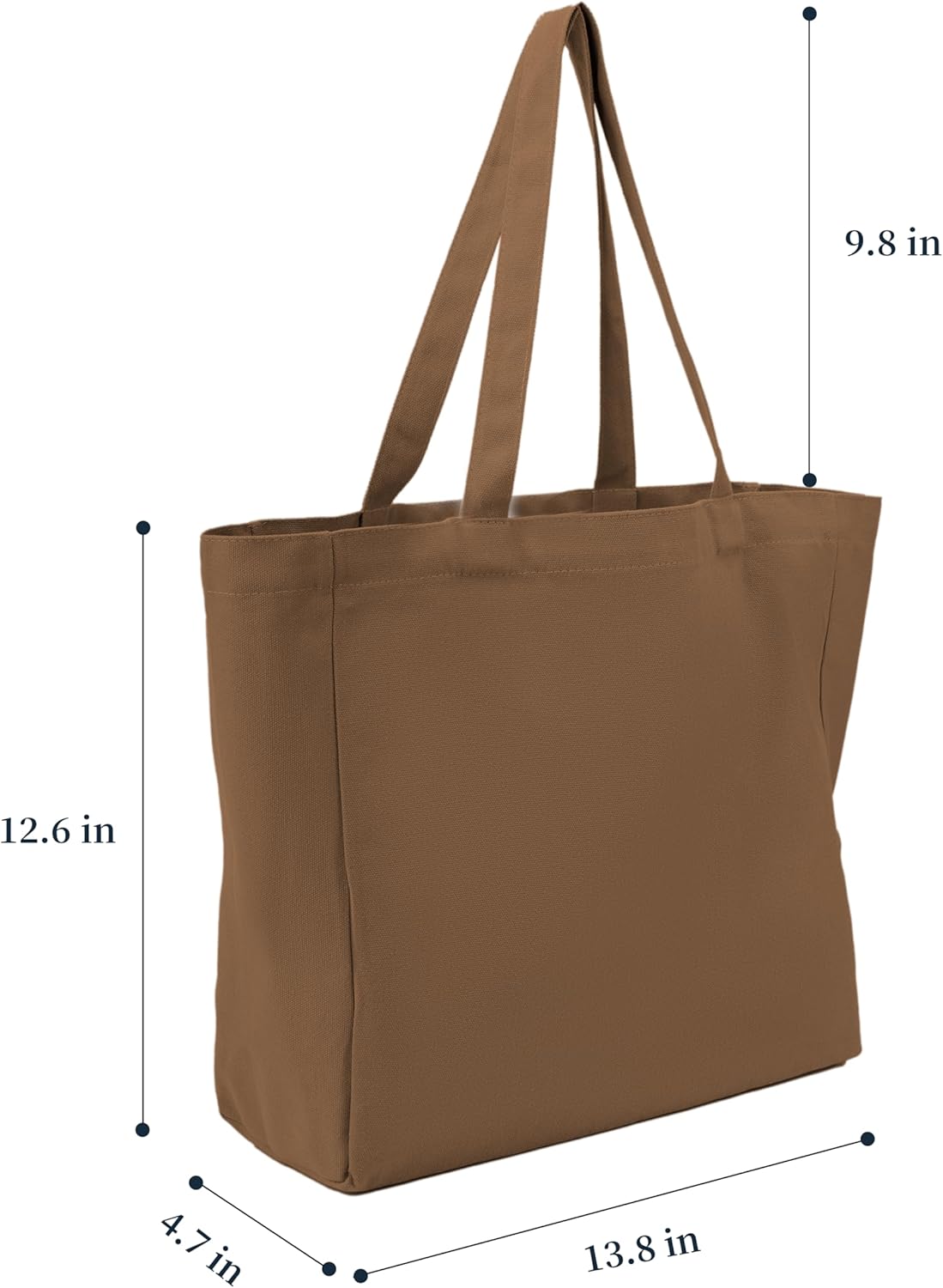 Bolsa de algodón asas blancas reutilizable para compras