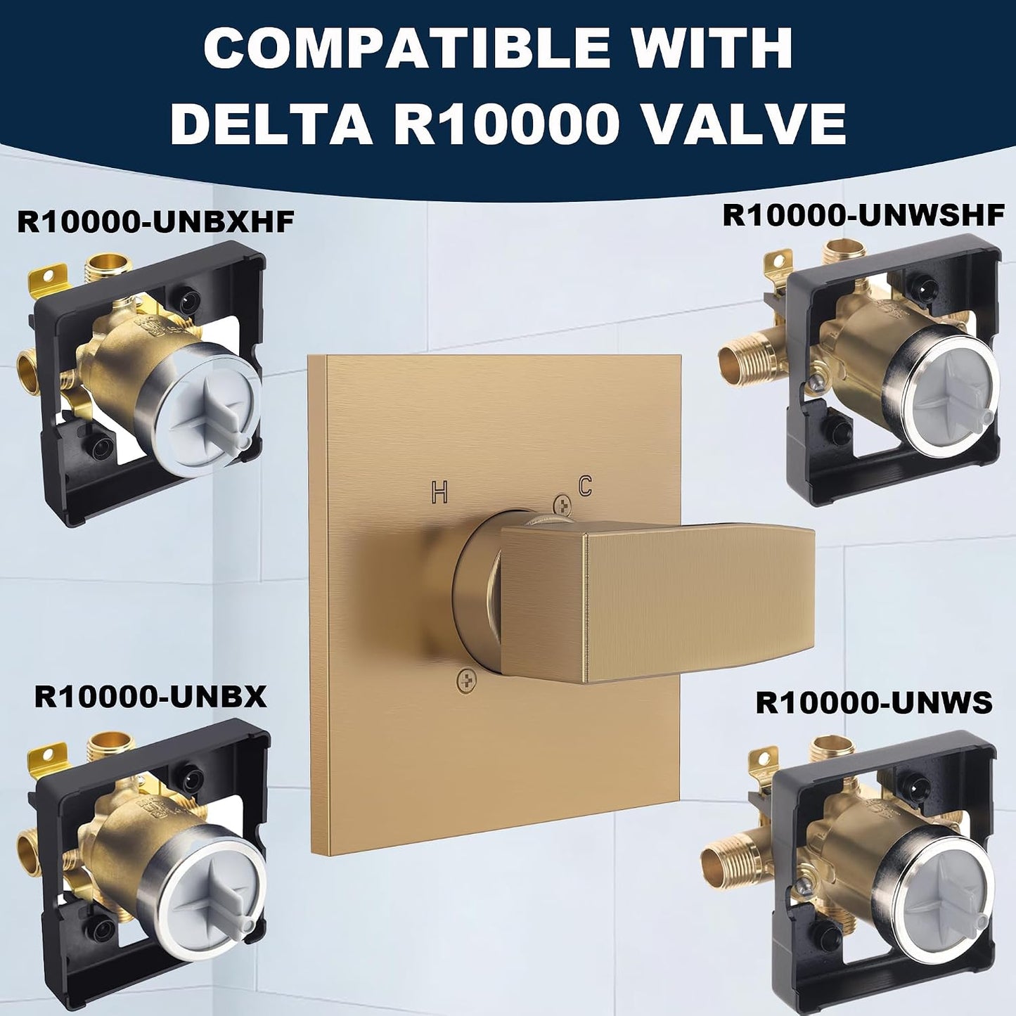 Repuesto Delta Serie 13/14 oro cepillado cartucho RP46074
