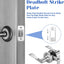 Set 2 placas bloqueo puerta exterior 1x2.25pulg metal resistente