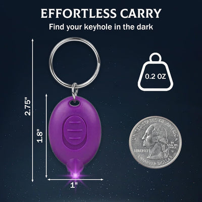 Llavero linterna UV LED portátil para detección de manchas