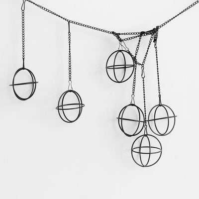 6 Soportes colgantes plantas aire decoración geométrica