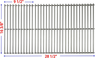 Rejillas cocina acero inox 16 3/8x9 1/2 pulg 3uds Uniflame