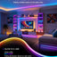 Tira luces LED neón 9.8ft control app remoto IP65 al aire libre