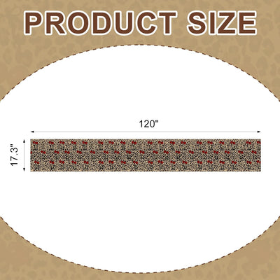 Papel tapiz autoadhesivo estampado cerezo leopardo 120x17.3pulg