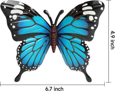 4 Mariposas Metal Colgantes Decoración Jardín Patio