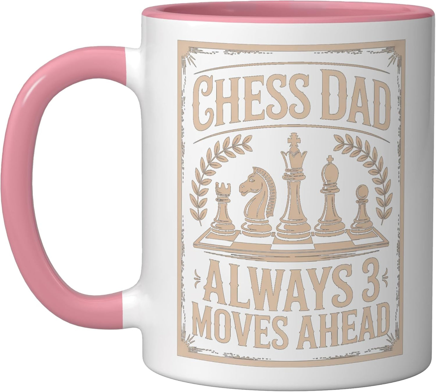 Taza Cerámica Estrategia Maestro Rosa/Blanca