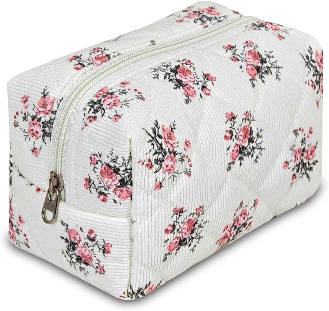 Bolsa maquillaje acolchada algodón esponjoso coquette mujer niña