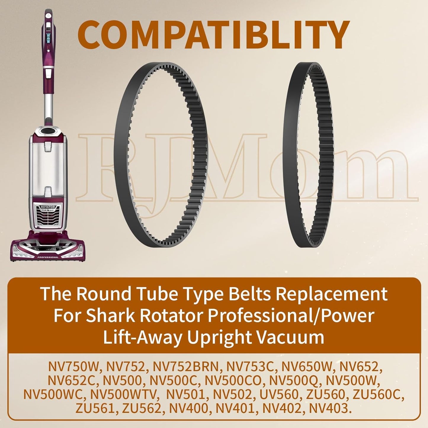 Correas vacío repuesto para Shark Rotator NV500 NV501