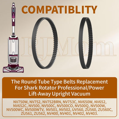 Correas vacío repuesto para Shark Rotator NV500 NV501