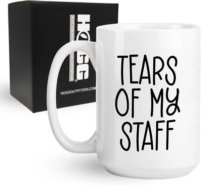Taza de café sarcástica Tears of my Staff 15 oz