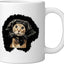 Taza cerámica con meme de gato divertido