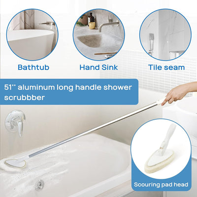 Combo cepillo limpiador ducha azulejos baño trapeador