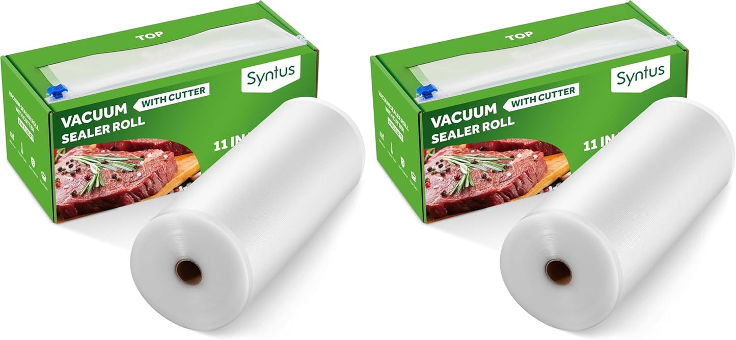 Rollo sellado al vacío 11pulg x150pies con dispensador sin BPA