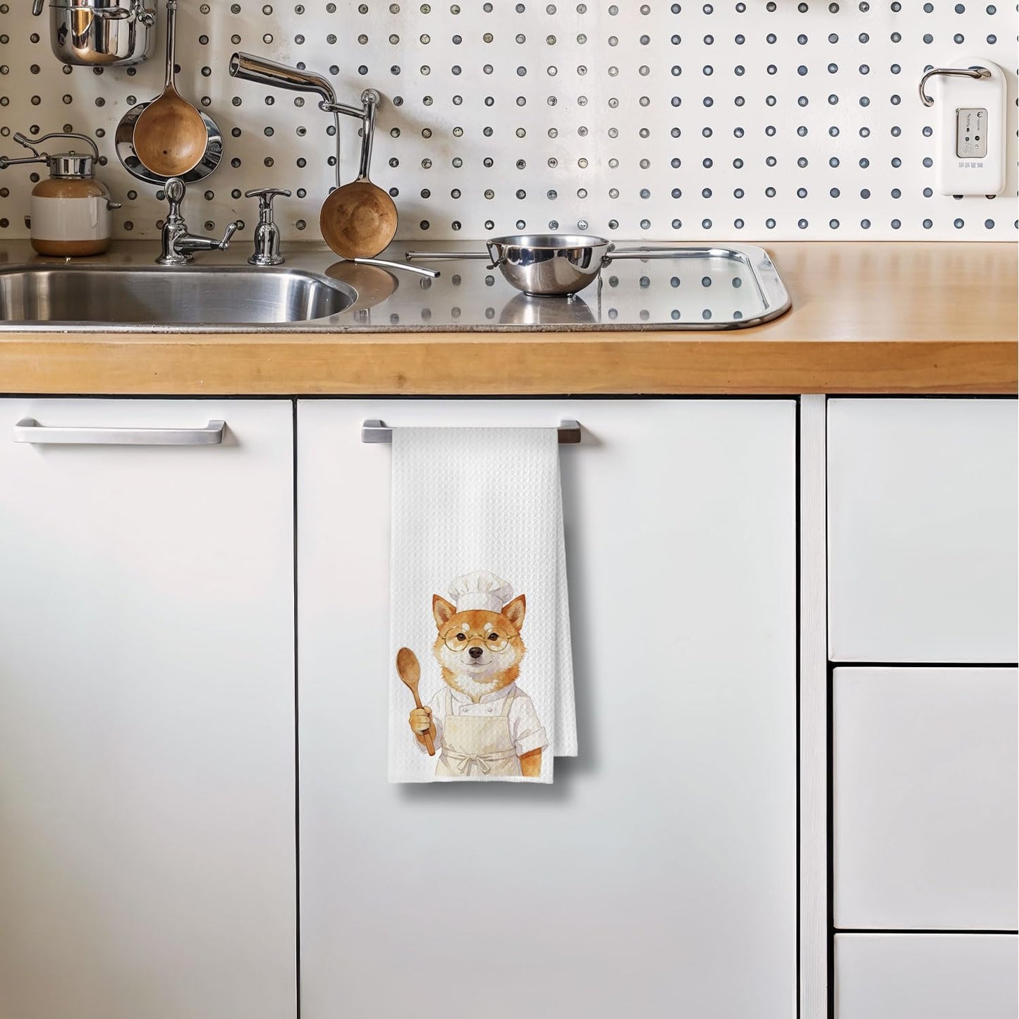 Toallas cocina Shiba Inu regalo chef mamá amante perros