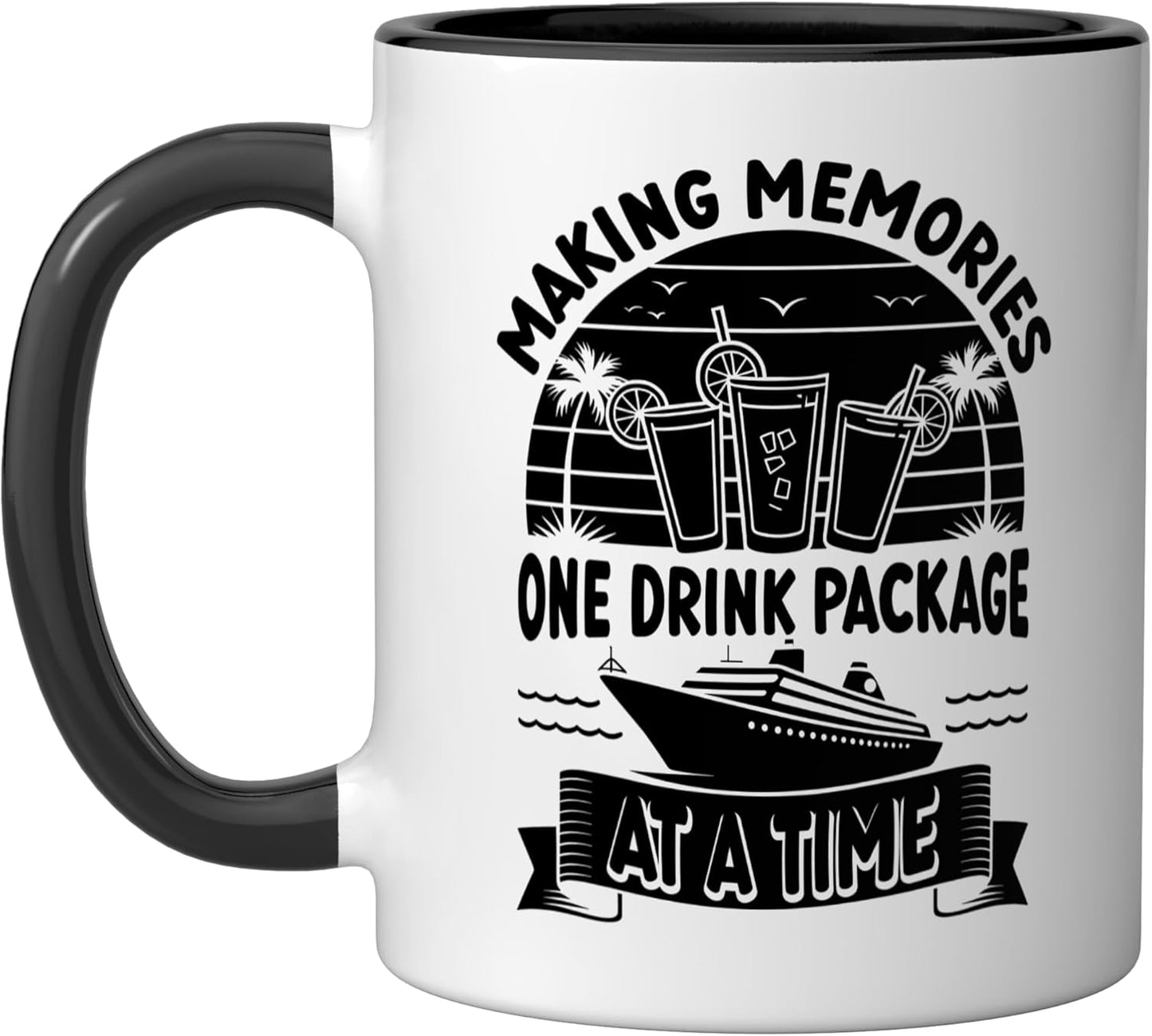 Taza Cerámica para Crucero Negro/Blanco