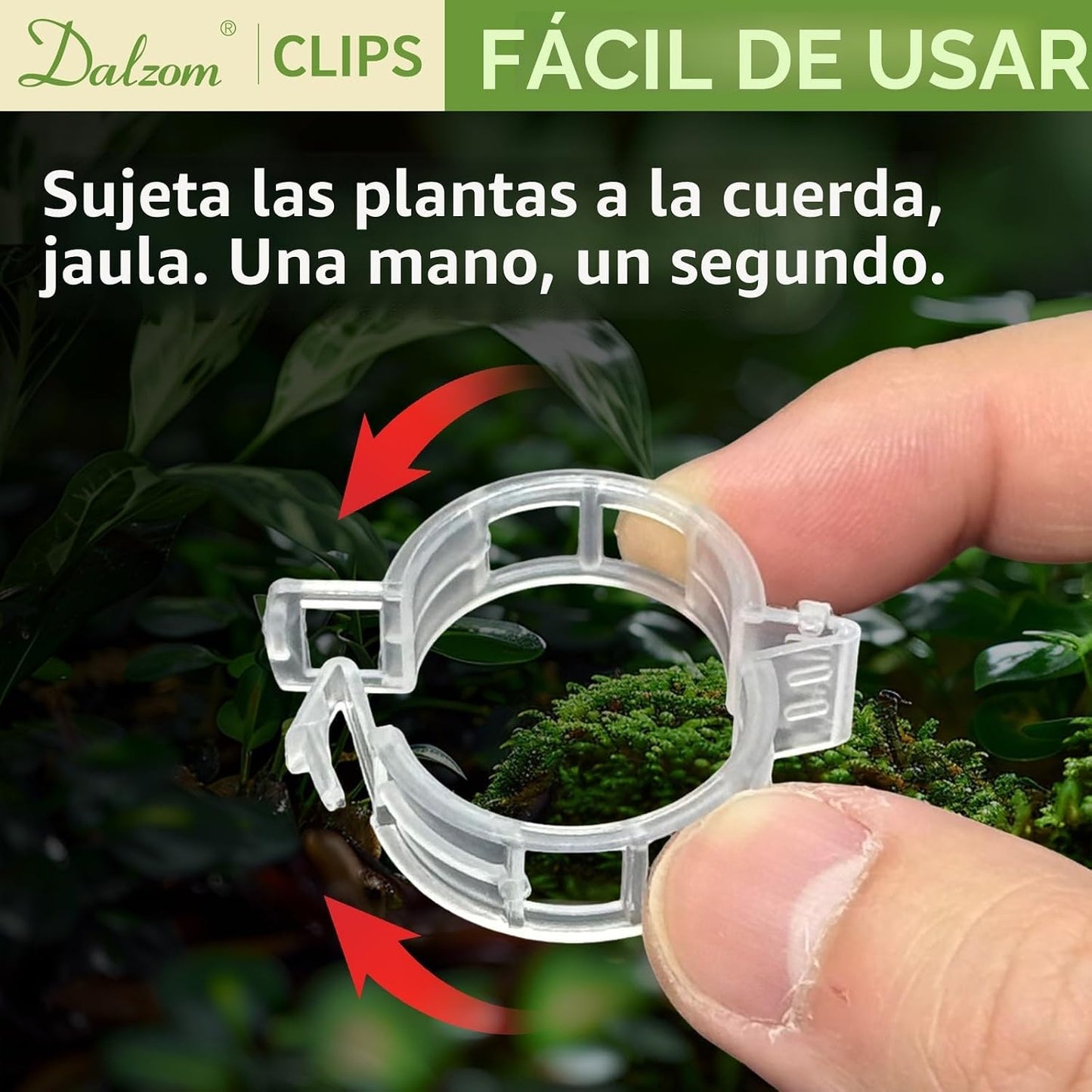 300 Pzas Clips Plástico para Enrejado Vid Tomate Jardín