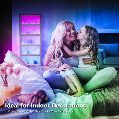 Tira luces LED RGB 16.4pies dormitorio sala control remoto