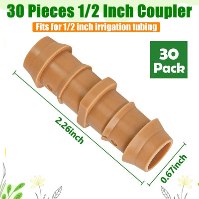30 Pzas Conectores Riego Goteo 1/2pulg Dripline