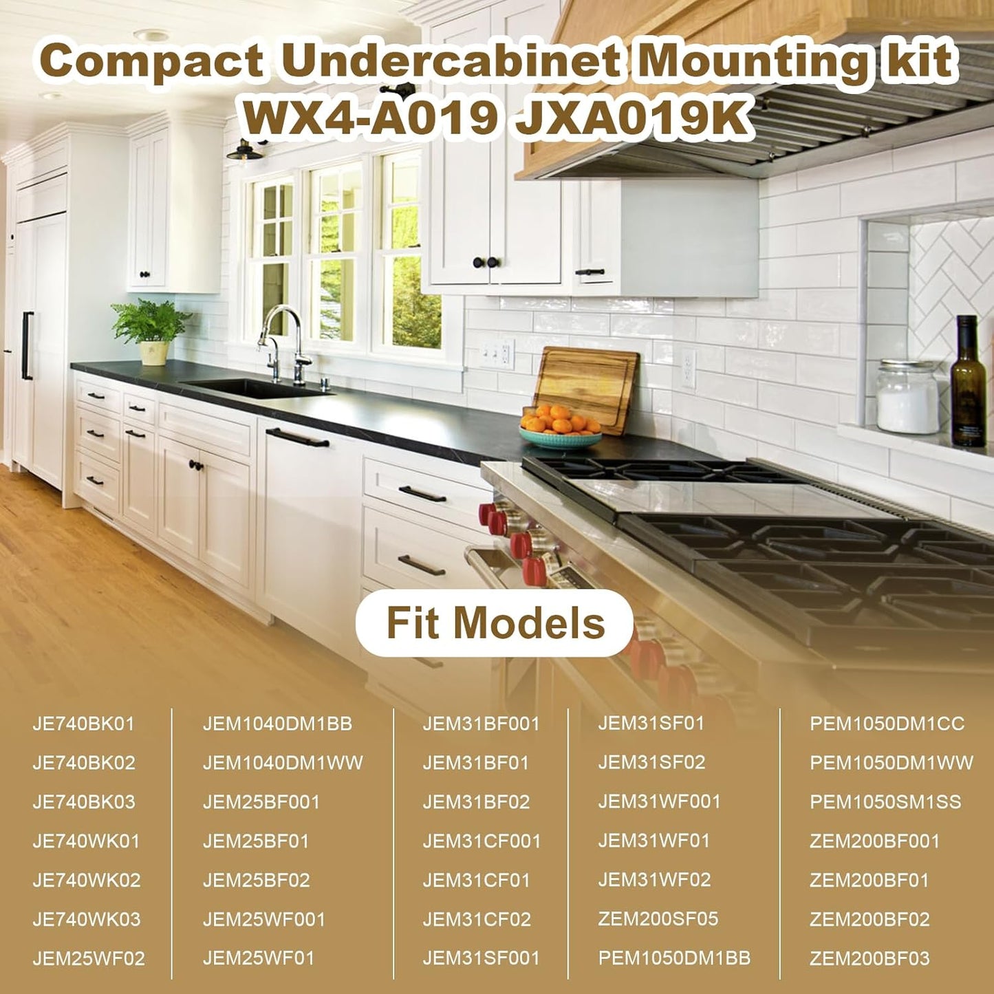 Kit soporte microondas colgar para gabinete GE