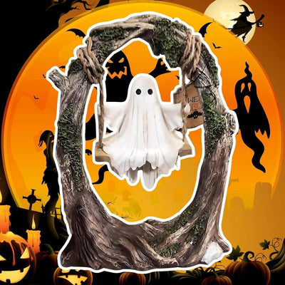 Figura fantasma oscilante decoración Halloween interior escritorio