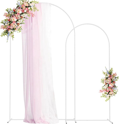 2 Pzas Soporte Arco Metal 7.2x6ft para Boda Fiesta