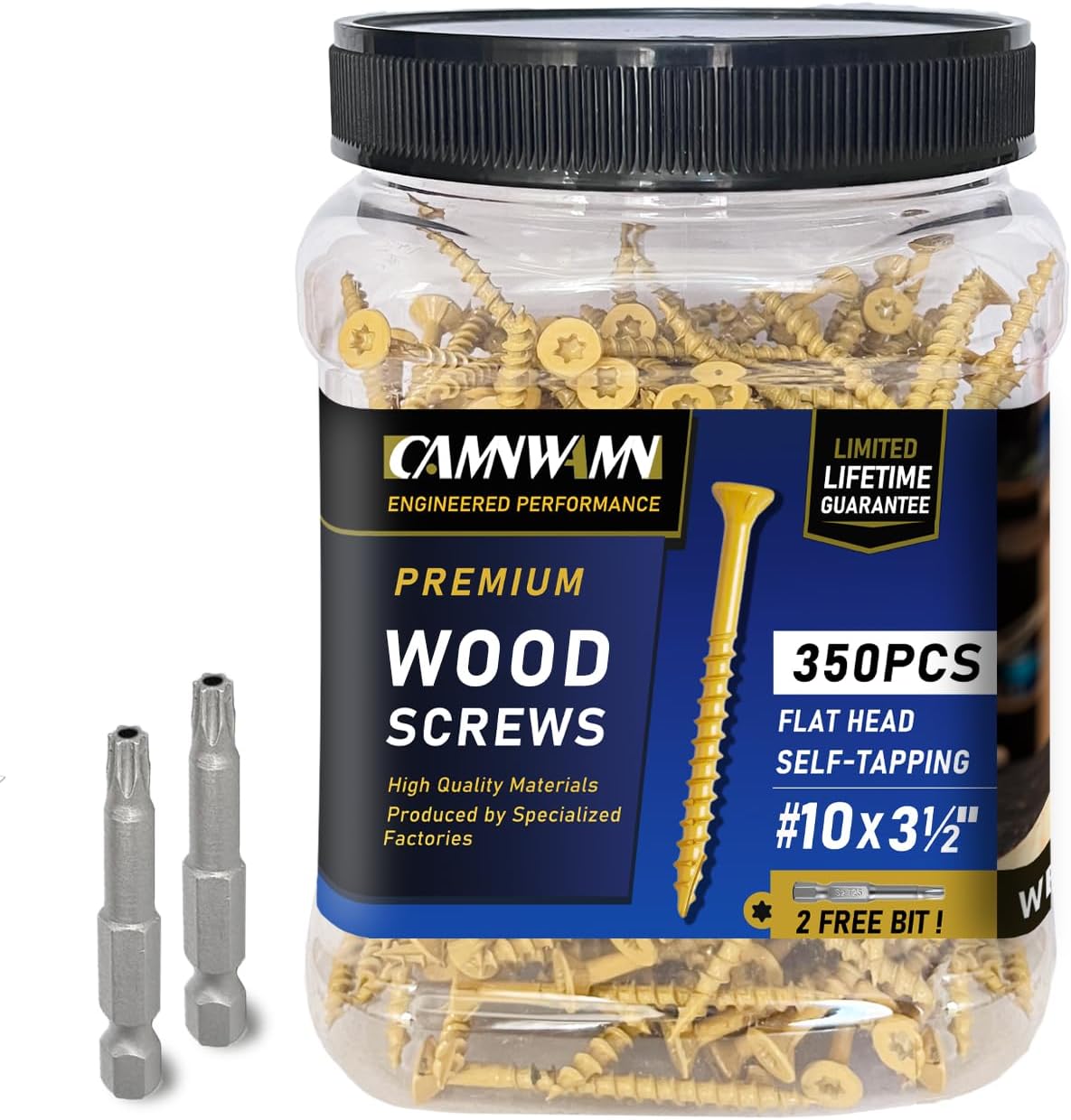 Tornillos cubierta #10x3.5pulg Torx epoxi resistente