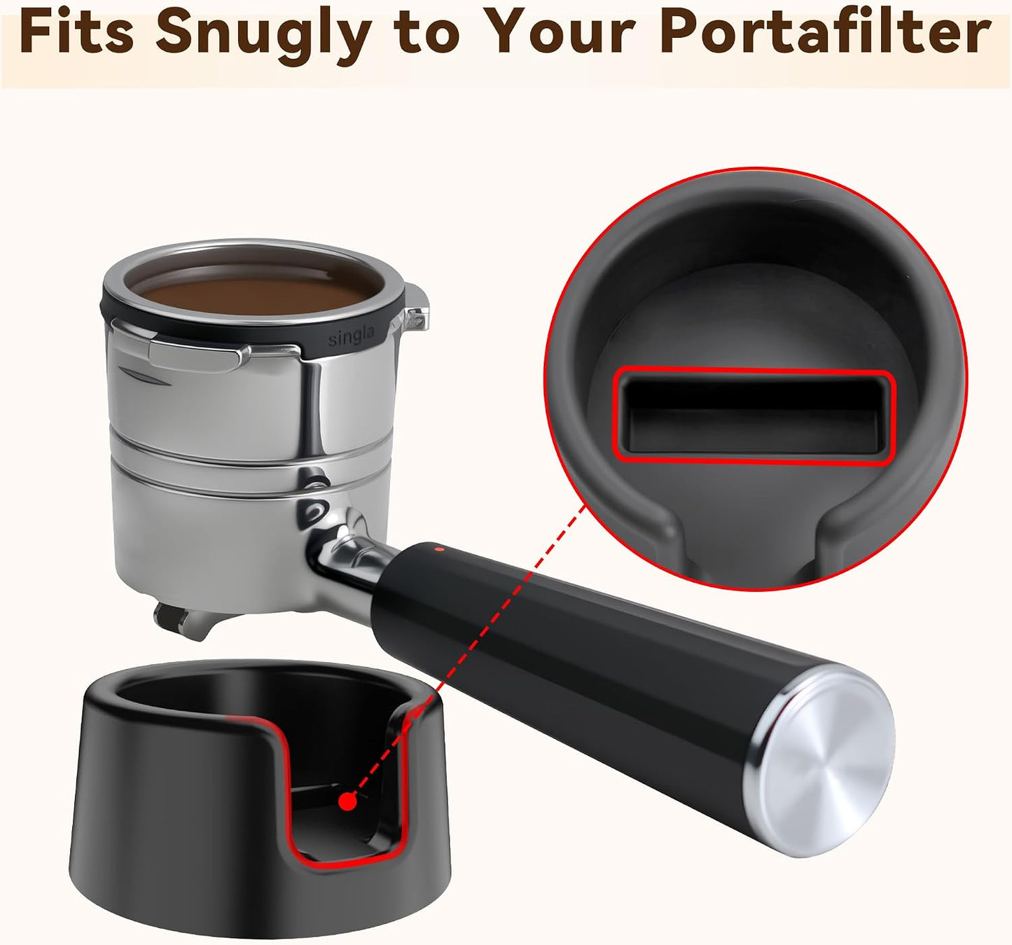 Soporte espresso portafiltro comp Ninja ES601 ES701