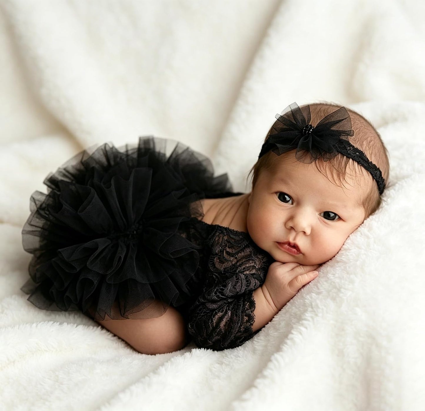 Traje foto recién nacido con diadema 0-3 meses